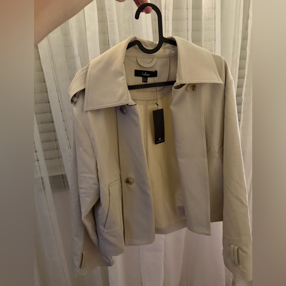 Lulus Beige Trench Jacket